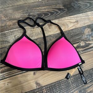 Victoria's Secret Pink and Black Bikini Top